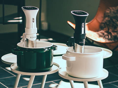 湯せん温度を一定にキープする低温調理器「BONIQ」が一般販売スタート