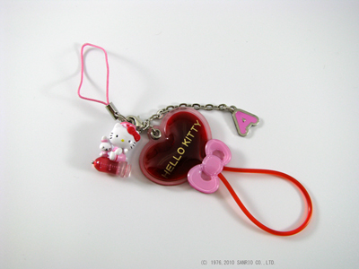 NO.2449：ハローキティ 血液型ストラップ（A型） - ケータイ Watch Watch