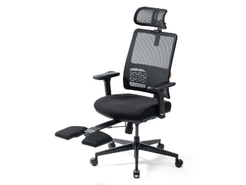 サンワサプライ、ポンプ式ランバーサポートを搭載したエルゴノミクス