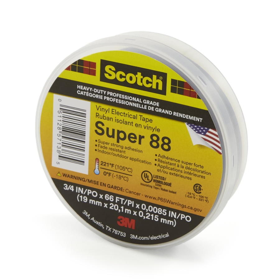 3M 054007-06143 Scotch Super 88 Electrical Tape | Waytek