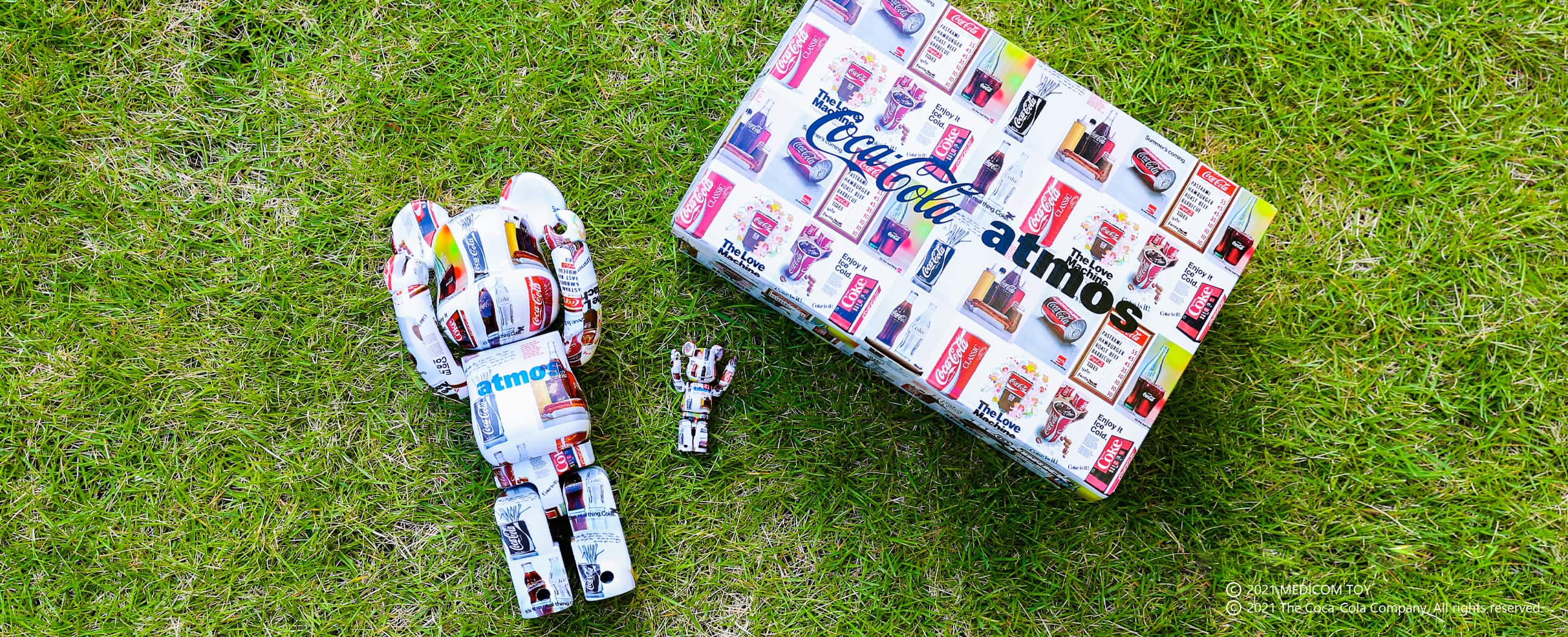 MEDICOM TOY BE@RBRICK atmos × Coca-Cola TYPE-5 100％ & 400％ 21FA