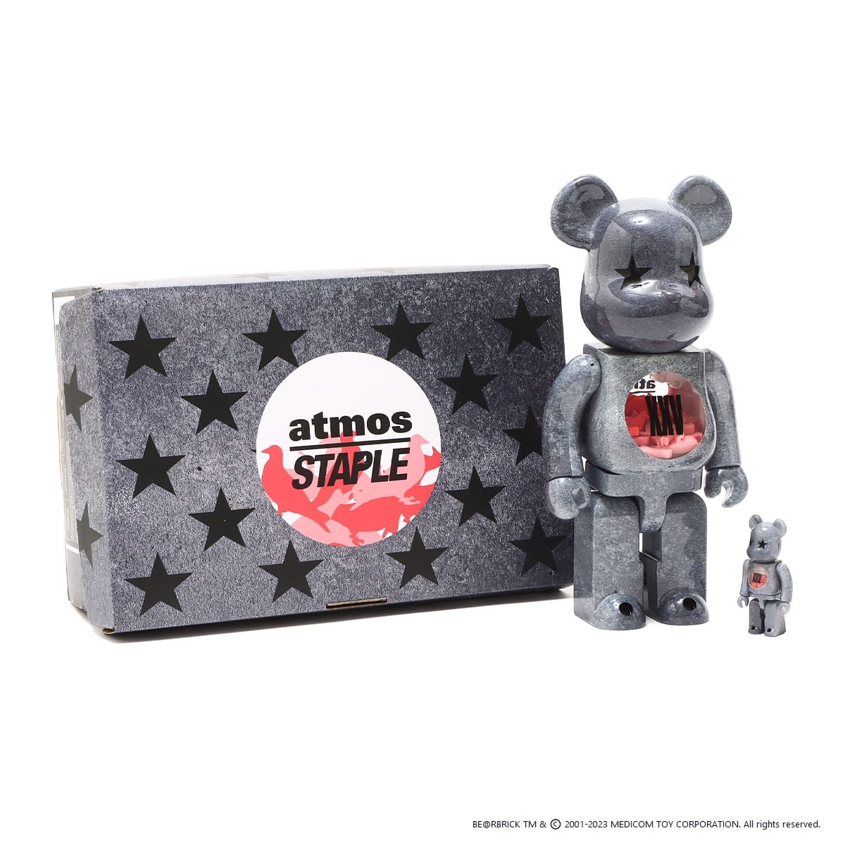 MEDICOM TOY BE@RBRICK atmos x STAPLE TYPE-5 100% & 400