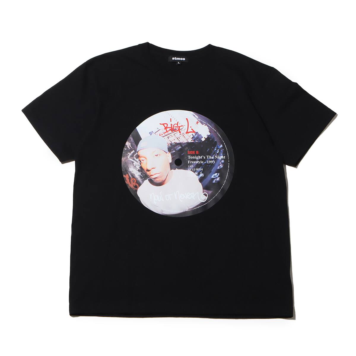 atmos × BIG L × Manhattan Records Vinyl T-shirts BLACK（アトモス