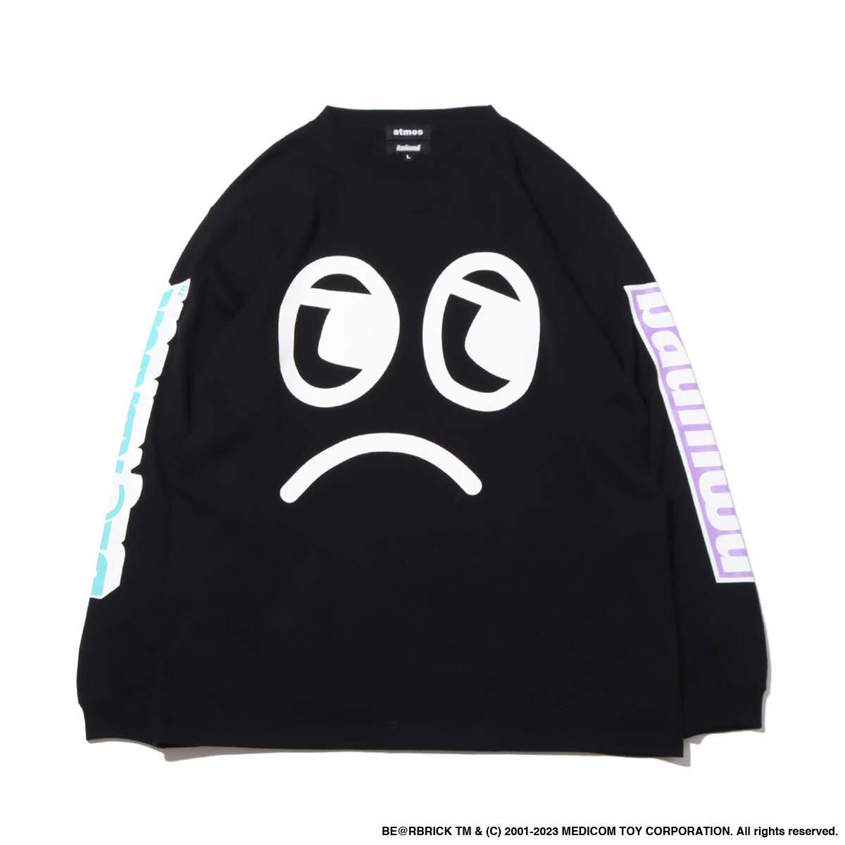 atmos × BE@RBRICK × BADMOOD L/S TEE BLACK（アトモス × ベアブリック