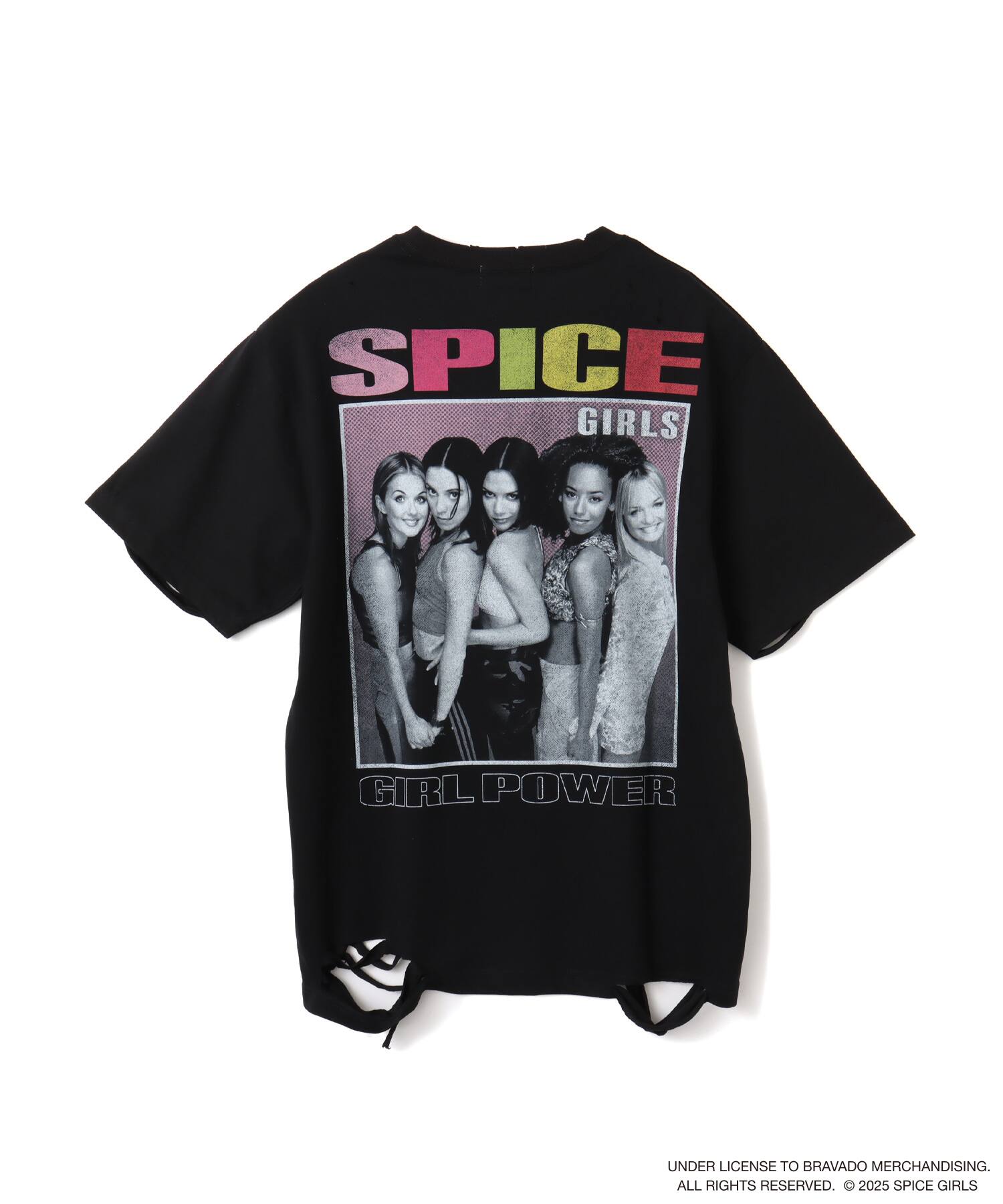 atmos pink x SPICE GIRLS Damage T-shirt CHARCOAL（アトモス ピンク