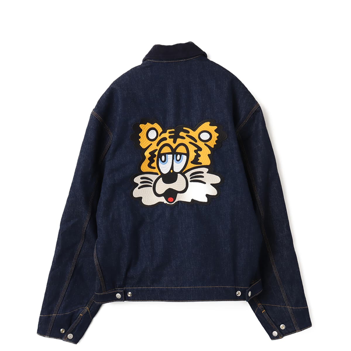 KENZO VERDY MARKET PADDED WORKWEAR JACKET RINSE BLUE DENIM