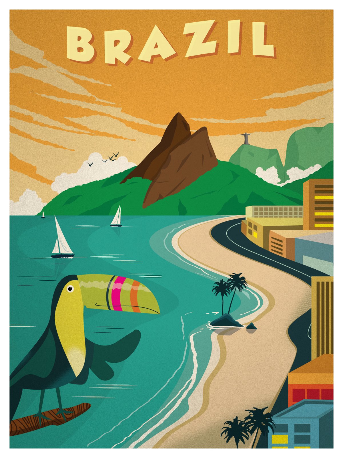 IdeaStorm Studio Store — Vintage Brazil Poster