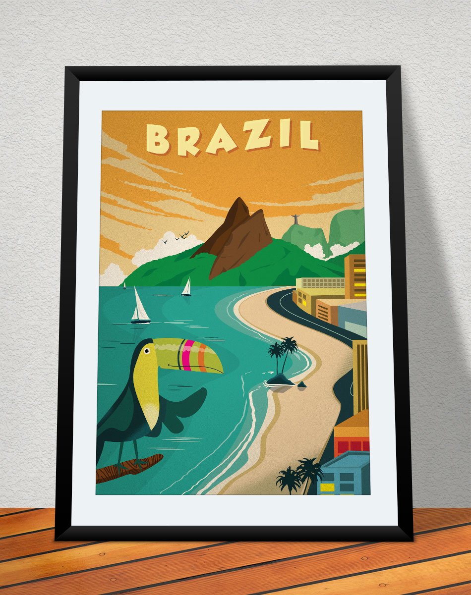 IdeaStorm Studio Store — Vintage Brazil Poster