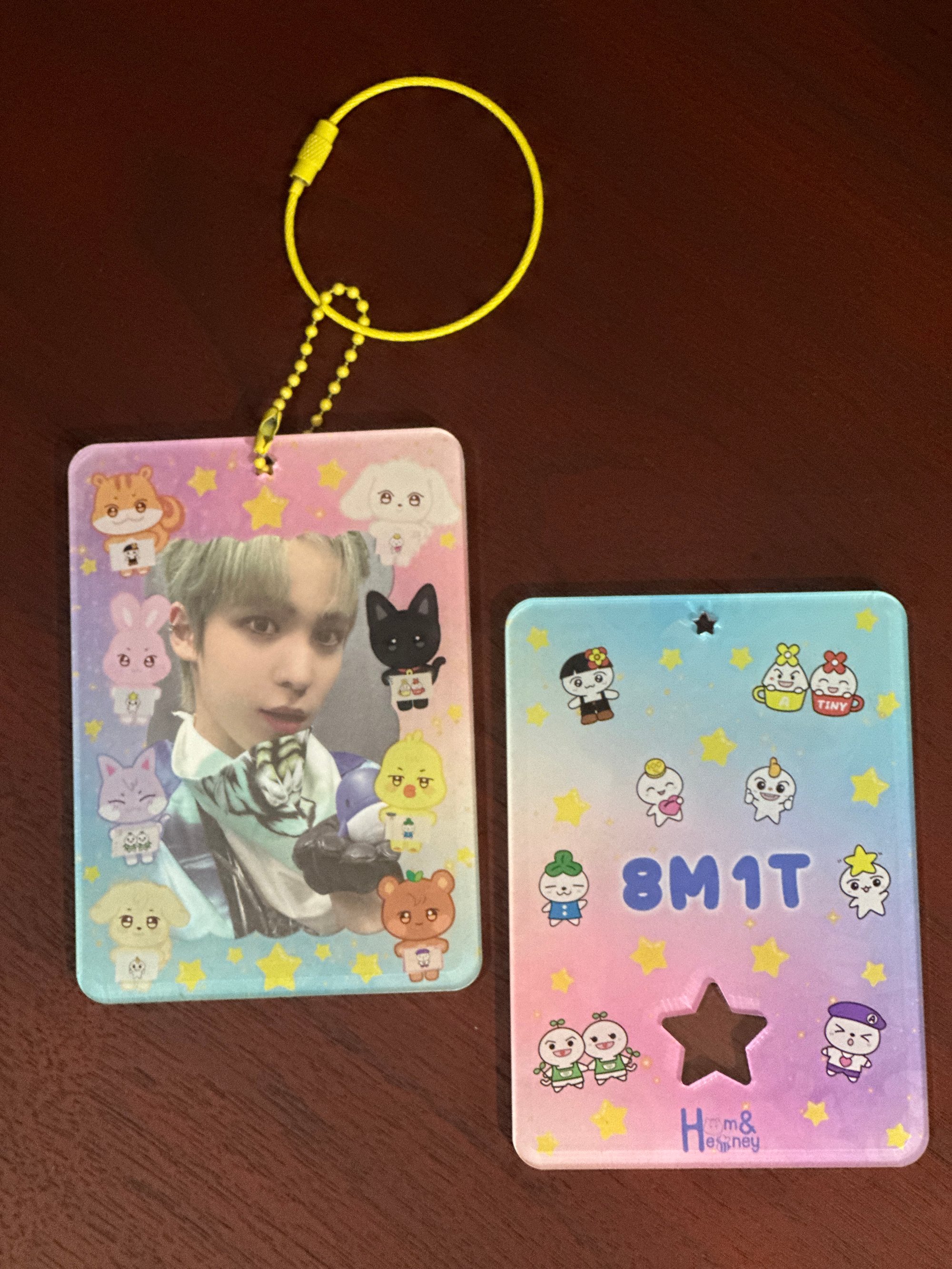 ATEEZ ANITEEZ X TEEZMON Acrylic Photocard Holder | Ham and Heoney