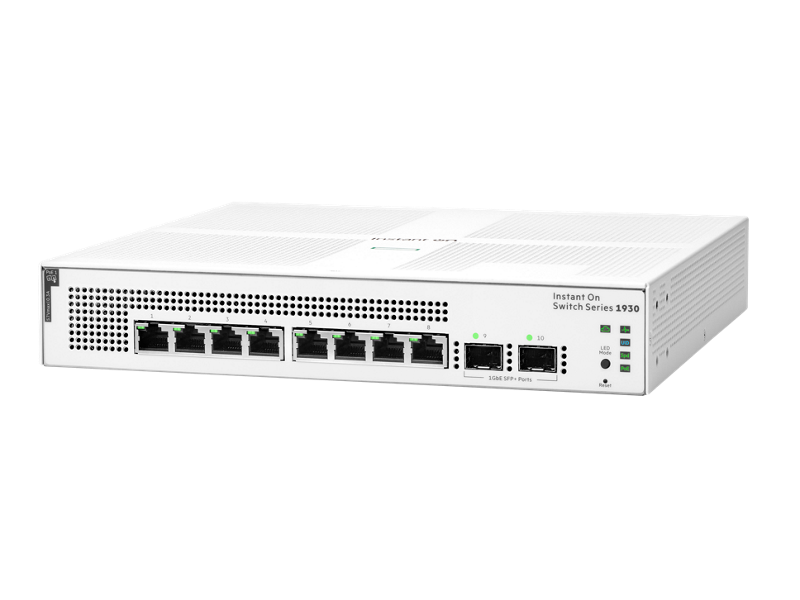 HPE Networking Instant On Switch 8p Gigabit CL4 PoE 2p SFP 124W