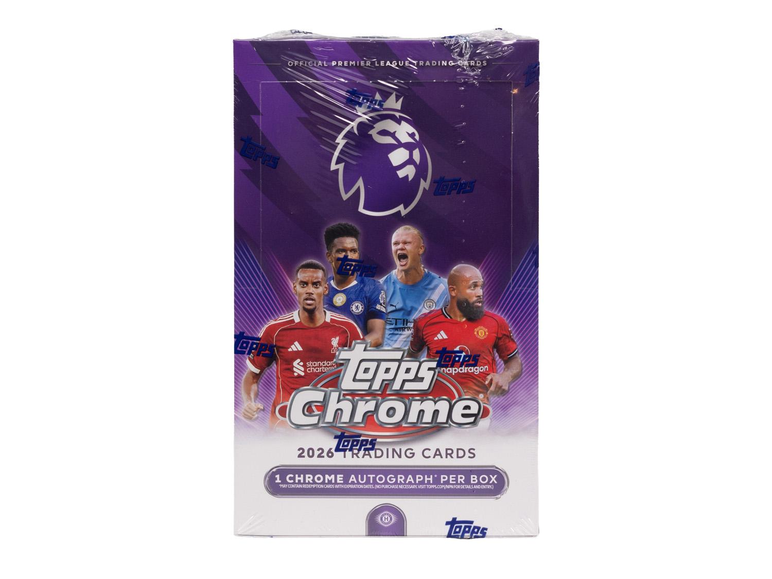 2026 Topps Chrome Premier League EPL Soccer Hobby Box | DA Card World