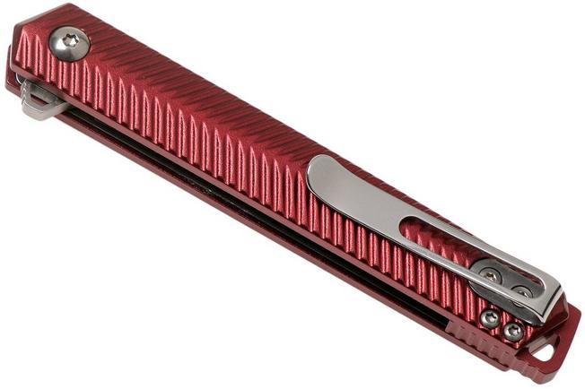 CRKT Stylus Maroon K820BXP pocket knife, Ken Onion design