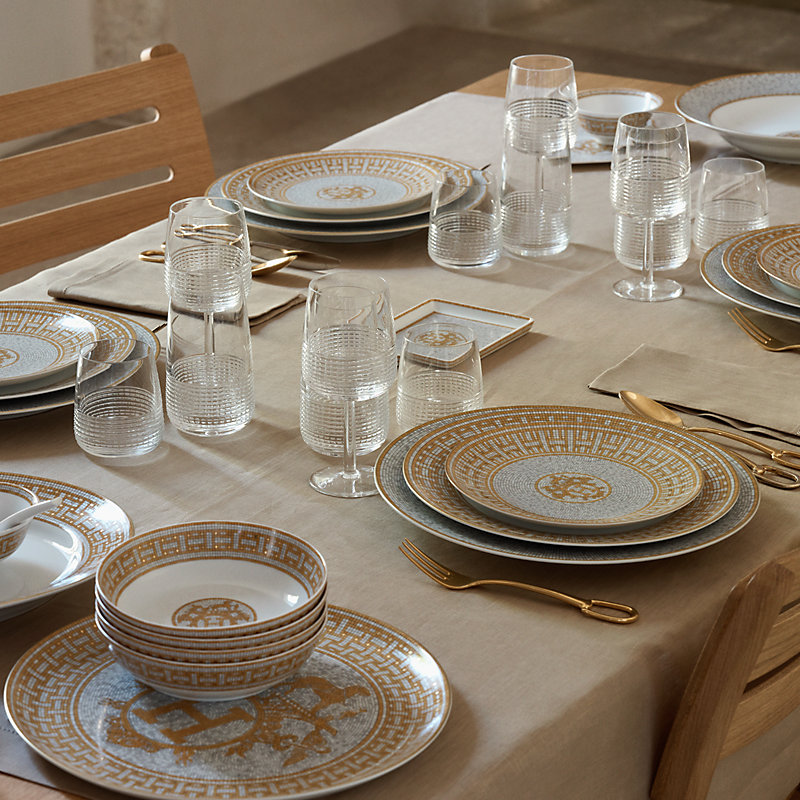 Mosaique au 24 gold hollow dish | Hermès USA