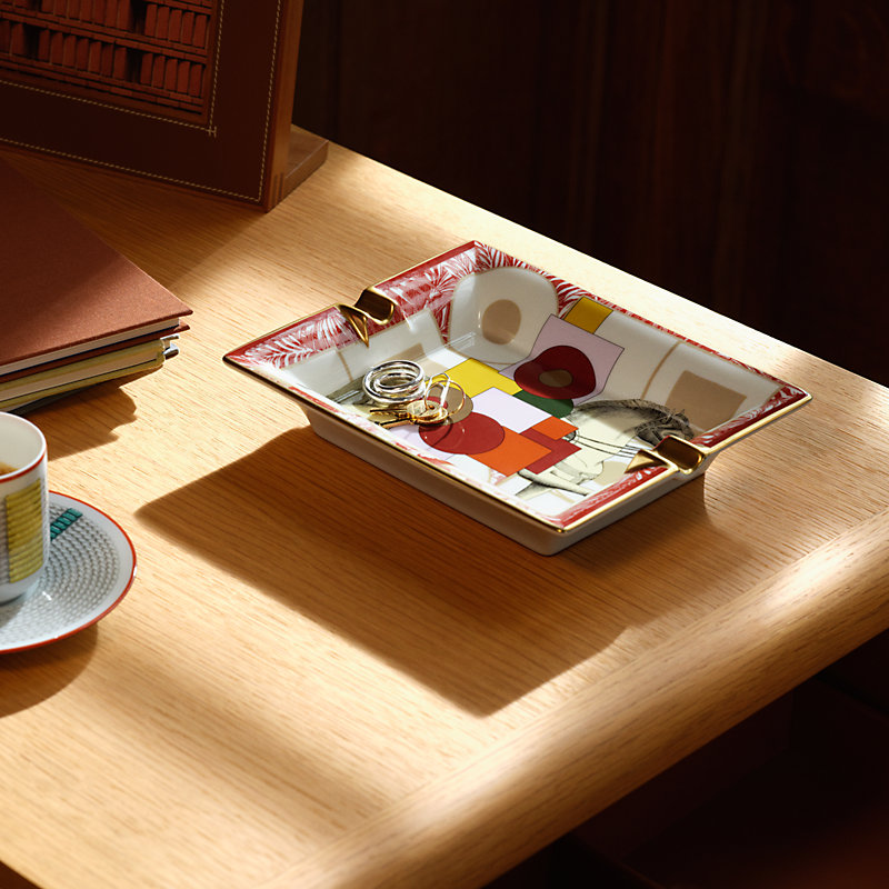 Cavalier en Formes ashtray - Orange | Hermès USA