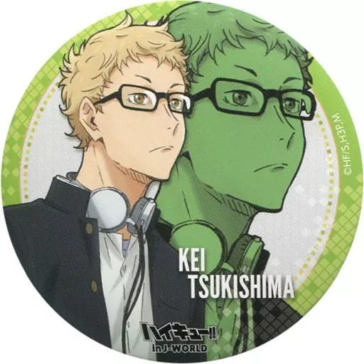 ハイキュー!! 月島 缶バッジ 休み時間 in J-WORLD TOKYO バッジ