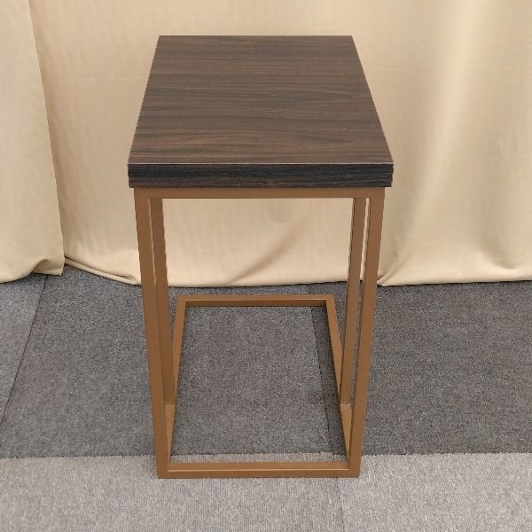 中古】 サイドテーブル ナイトテーブル ソファテーブル ブラウン 木目