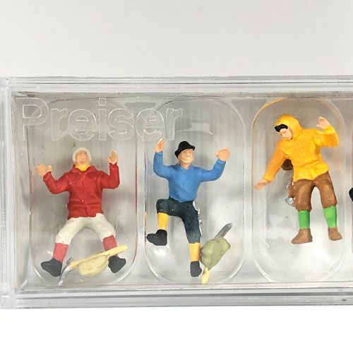 プライザー 登山6体(10190) Preiser 1/87 箱庭 ミニチュア ジオラマ