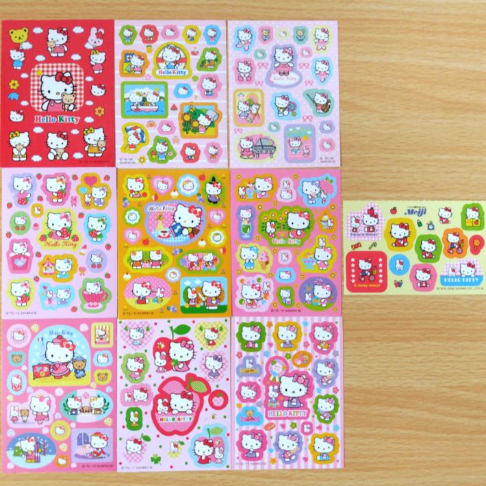 平成レトロ キティちゃん シール 10枚セット サンリオ 非売品 - メルカリ
