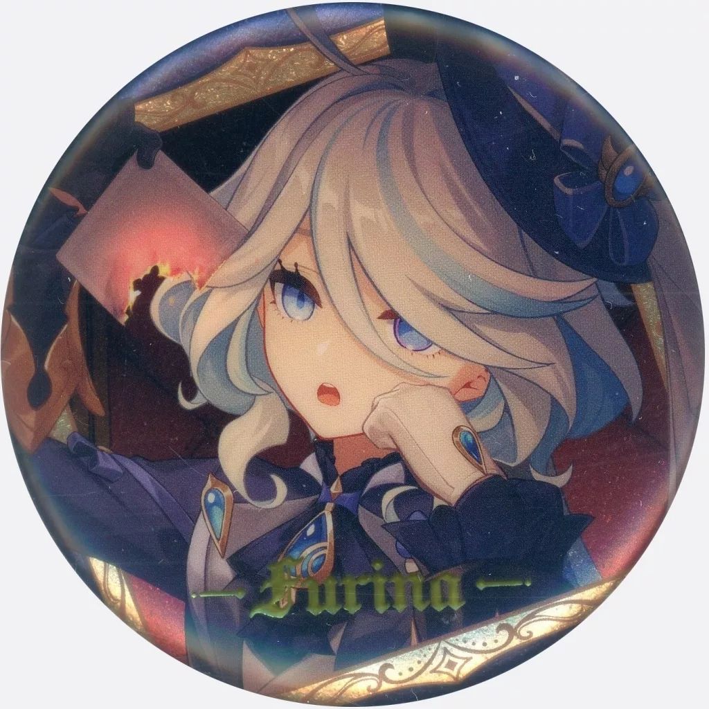 中古】バッジ・ビンズ フリーナ 「原神 フィナーレへの歓宴 缶バッジ