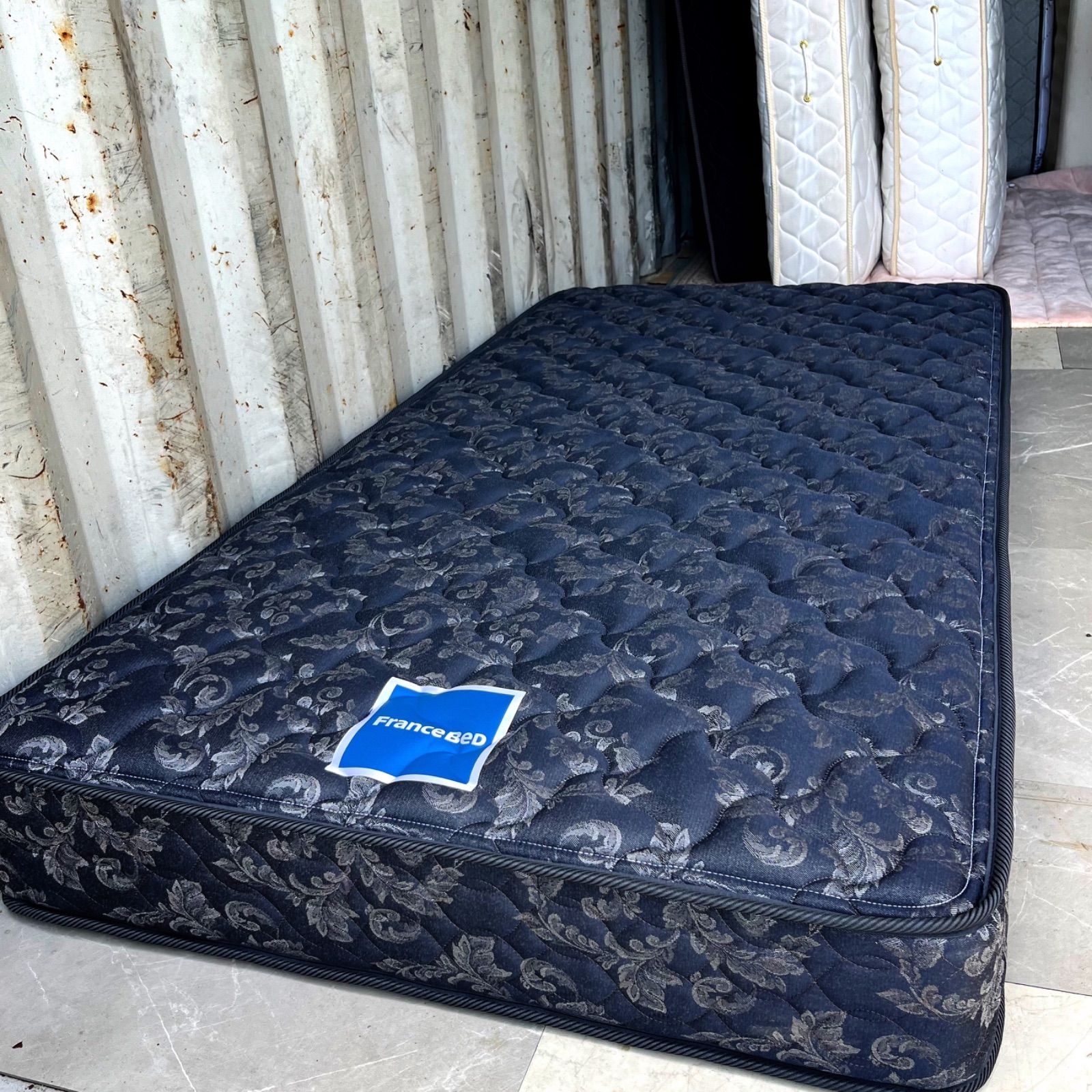 取付無料！フランスベッド ゼルトインターナショナル ネイビーシングル