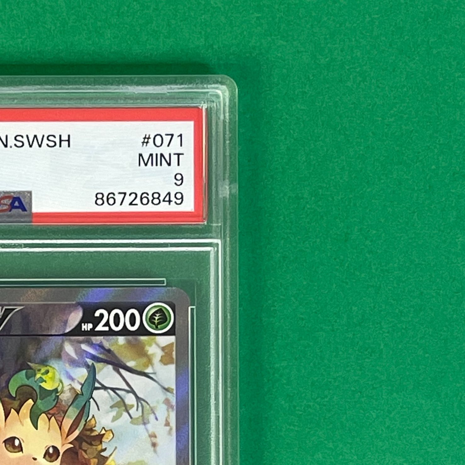 PSA9】 リーフィアV s6a 071/069 SR ポケモンカード [イーブイ