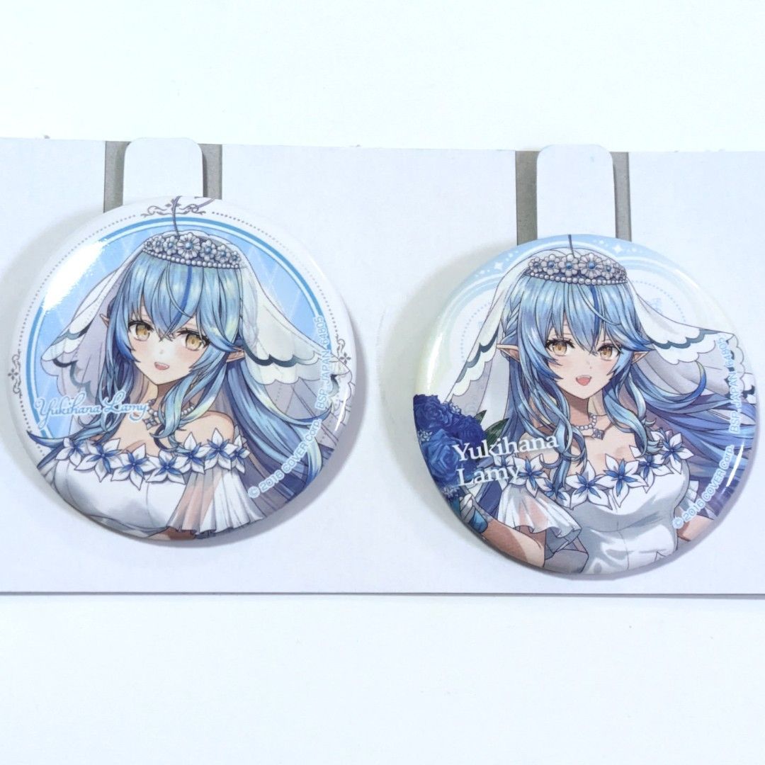 送料無料 24時間以内発送 未使用 雪花ラミィ 缶バッジ2個セット