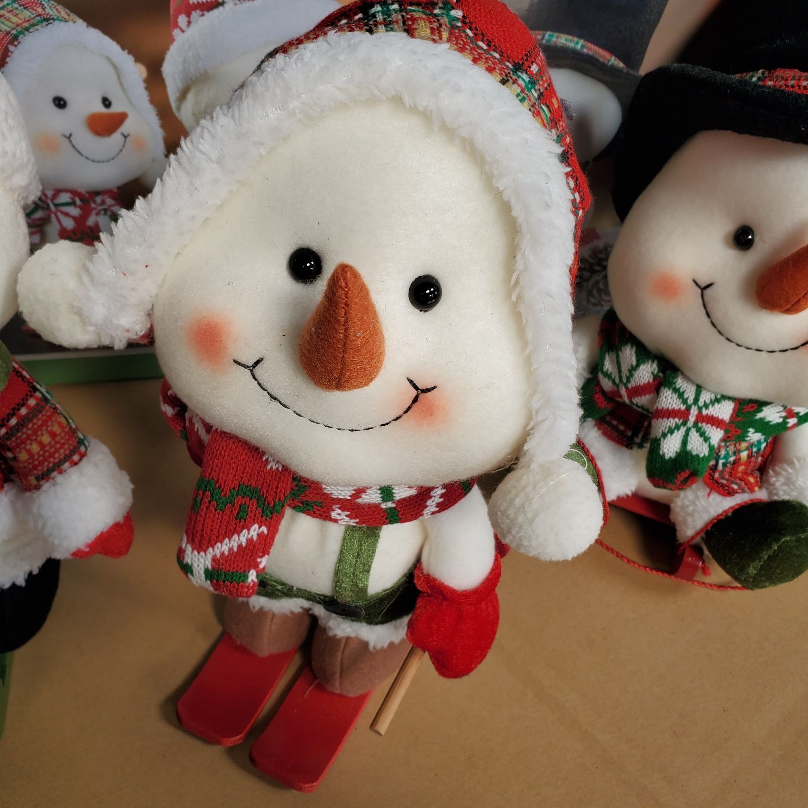 新品】スノーマン 3個セット ぬいぐるみ Costco コストコインテリア