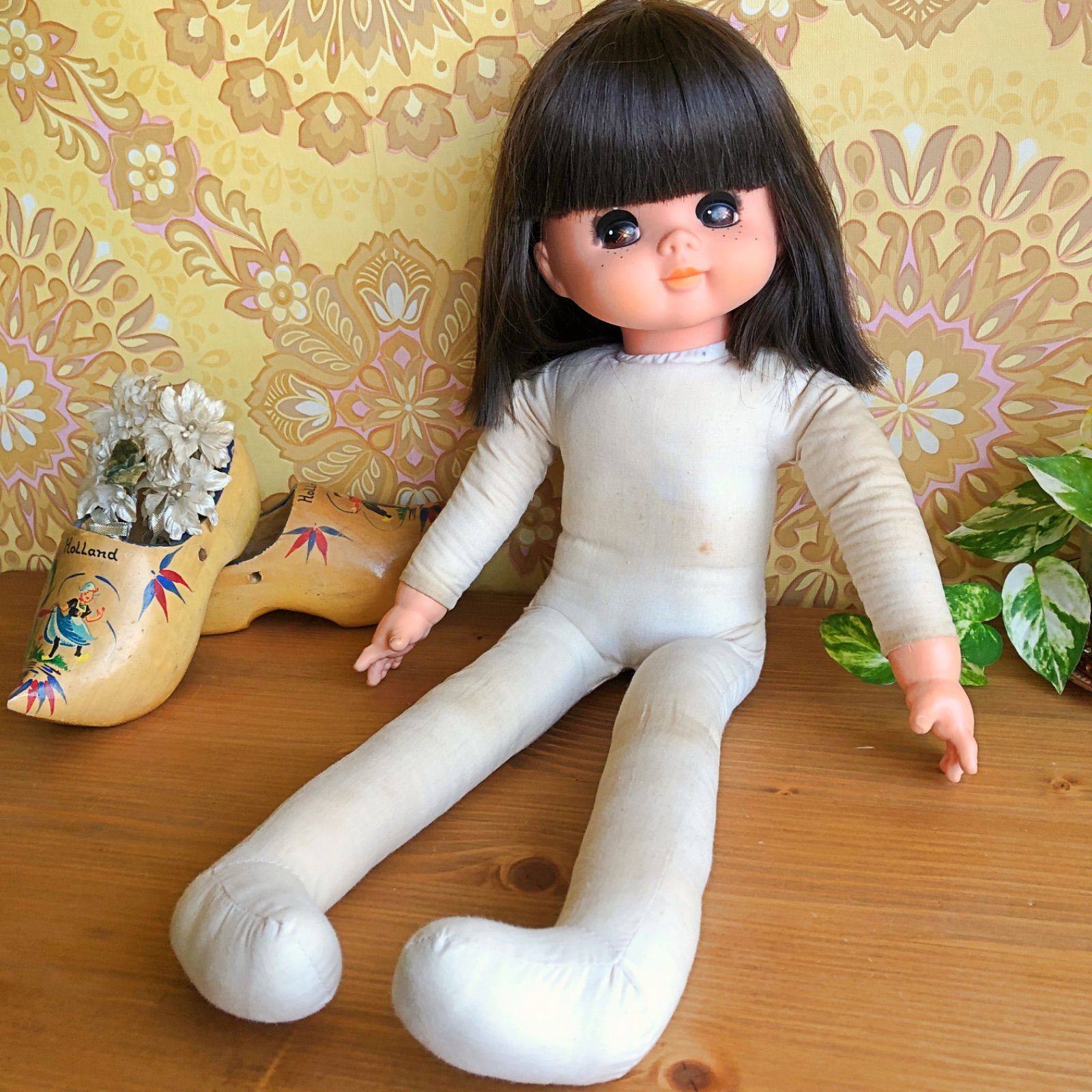 オオイケ抱き人形/アンちゃん/ヴィンテージドール55cm - メルカリ