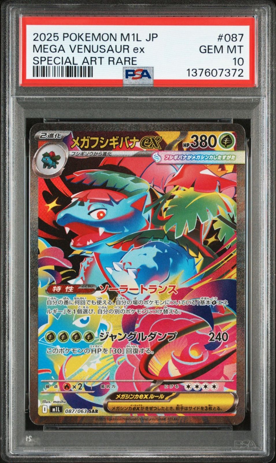 メガフシギバナexSAR SR フシギダネ フシギソウAR メガブレイブ PSA10