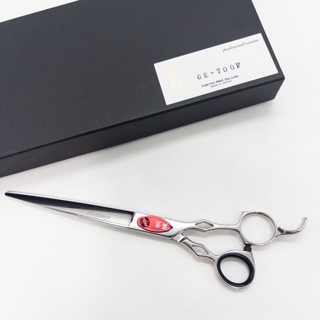 東京理器 胡蝶】GE-700F Elegance トリミングシザー オフセット 右利き