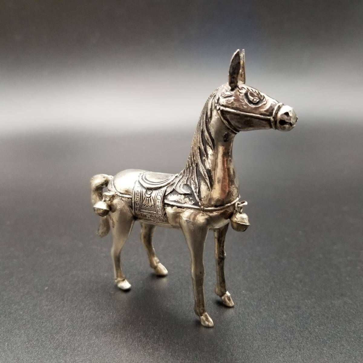 銀製 馬車 置物 925 馬 立体彫刻 925 シルバー 米国 ヴィンテージ