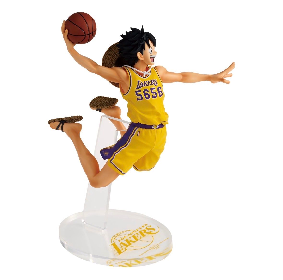 公式正規品 ONE PIECE レイカーズ NBA フィギュア ルフィ - メルカリ