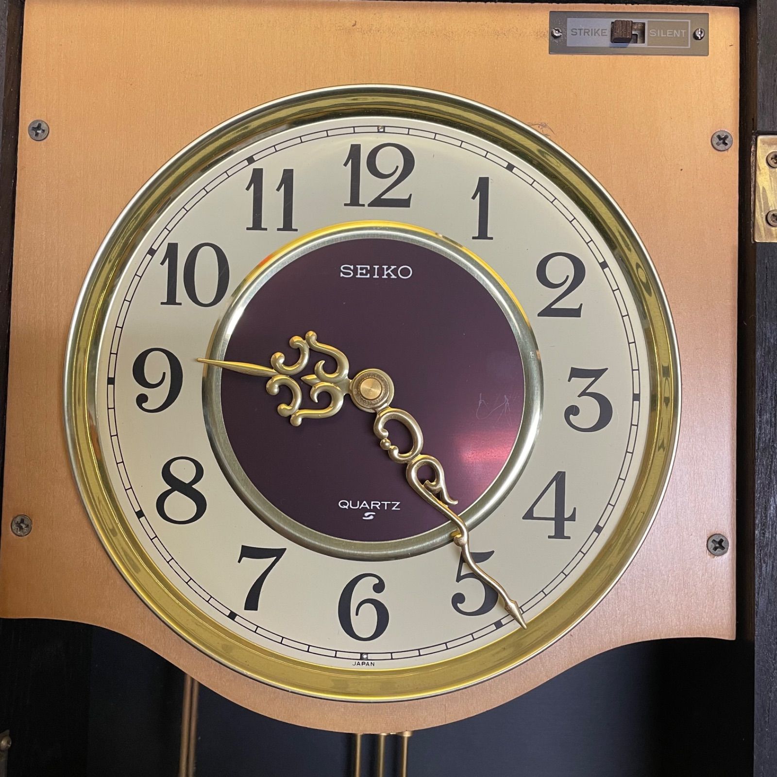 セイコー SEIKO PQ810B 振り子時計 柱時計 掛け時計 アンティーク 昭和