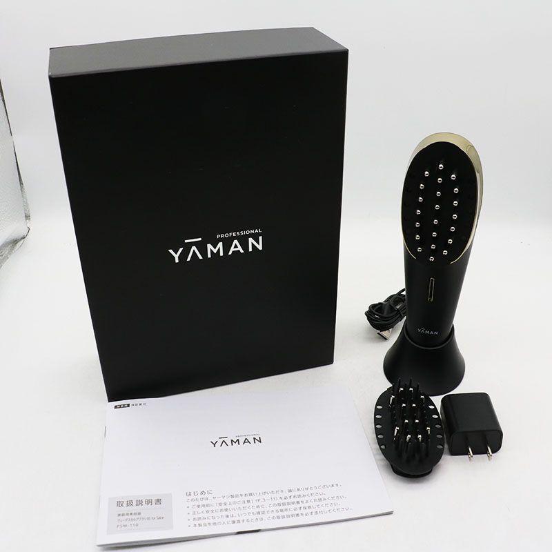 中古美品 YA-MAN ヤーマン ヴェーダスカルプブラシBS for Salon PSM