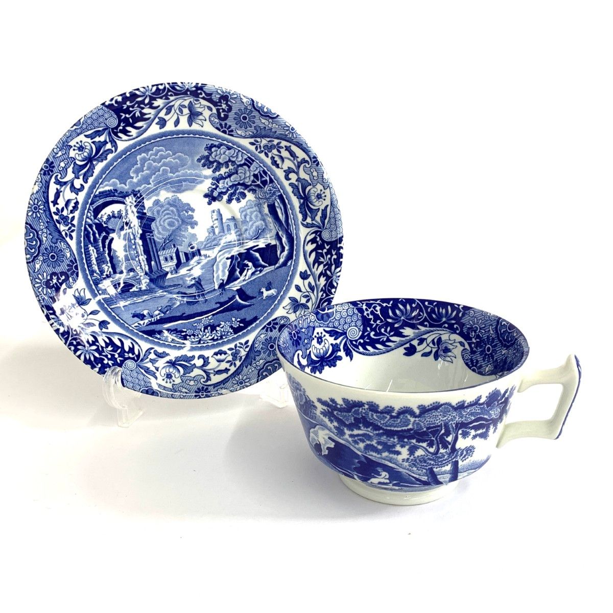 SPODE スポード カップ&ソーサー/ブルーイタリアン ホワイト/ブルー