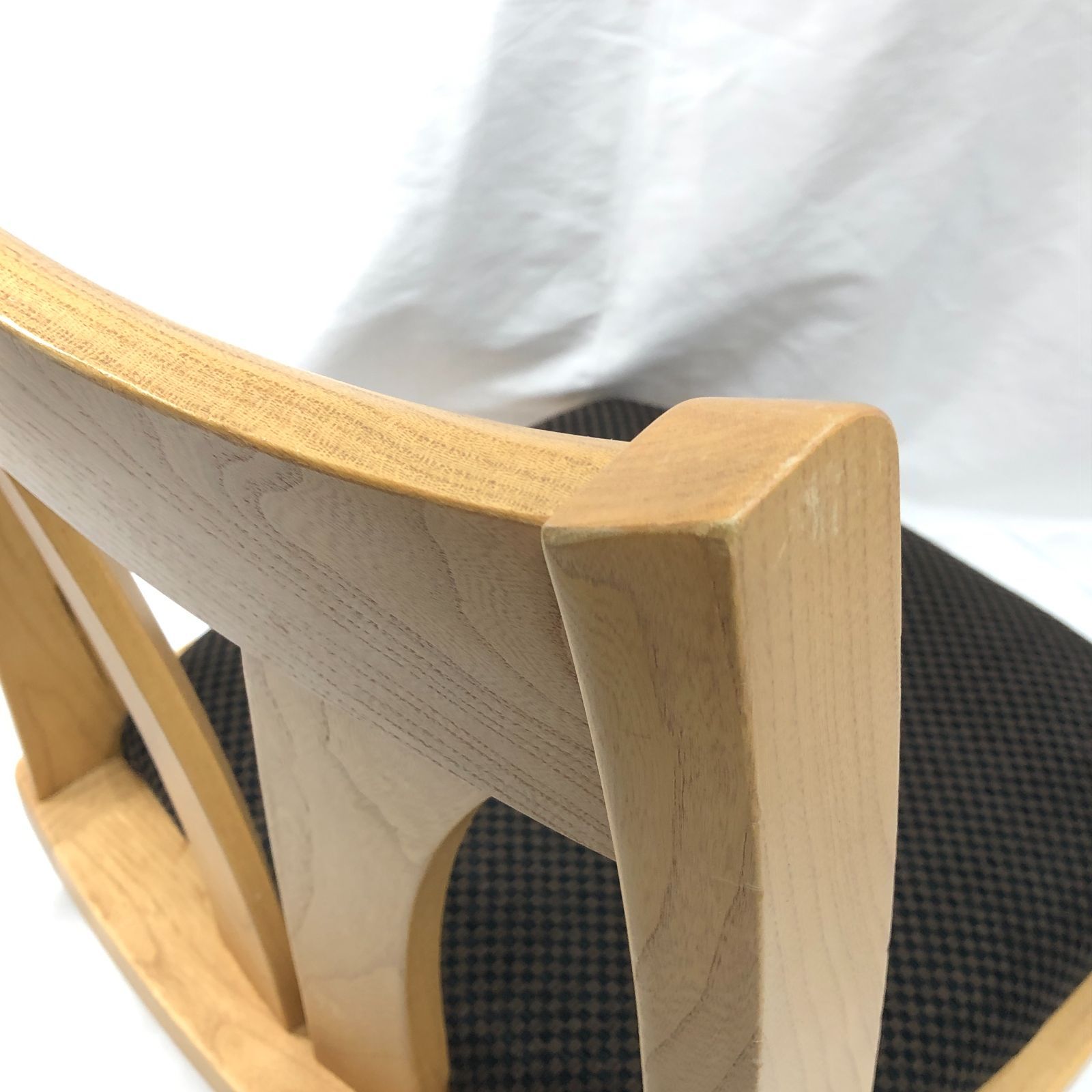 株式会社アサヒ 回転 座椅子 重厚 和室 天然木 アンティーク - メルカリ