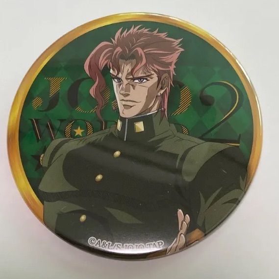 花京院典明 ジョジョの奇妙な冒険 缶バッジ JーWORLD コンプリート