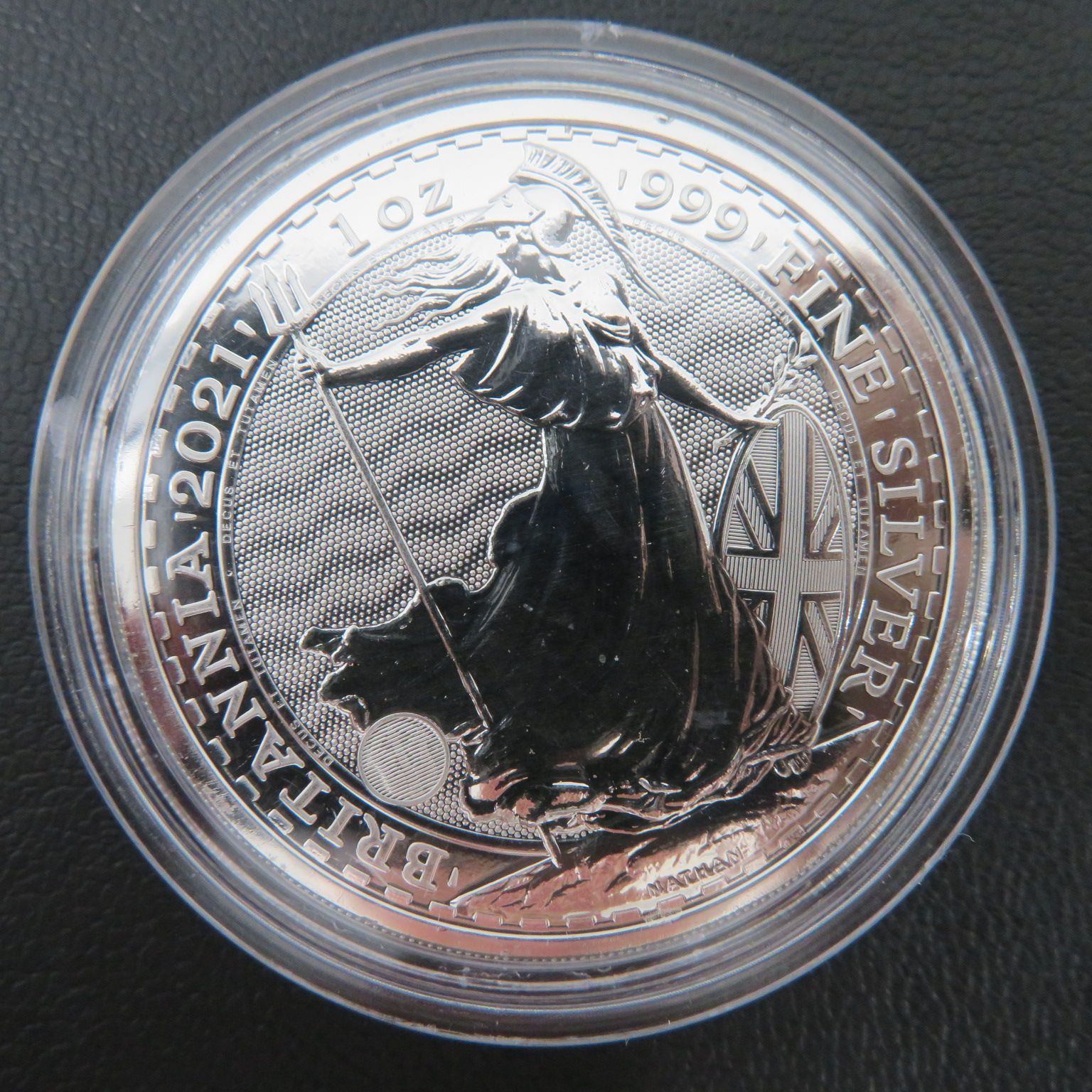 8355-9□イギリス□ブリタニア銀貨□1オンス(1oz)□2021年□999