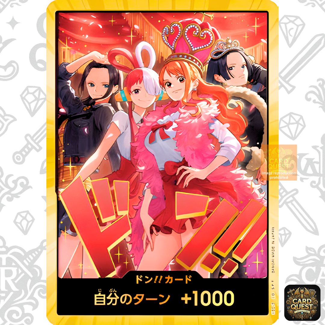 状態A】金ドン!!カード : ロビン&ウタ&ナミ&ハンコック スーパー