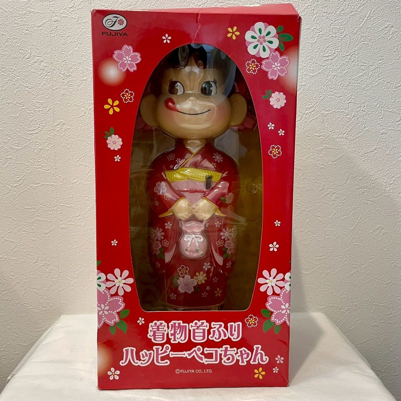不二家/ペコちゃん/首ふり人形/着物/和装/桜/FUJIYA/首振り/ペコちゃん