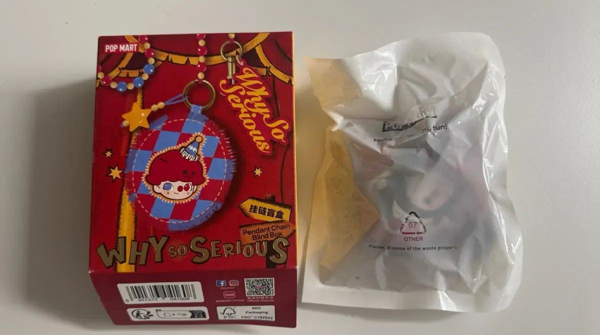 ポップマート ワイソーシリアス(WHY SO SERIOUSシリーズ ペンダント