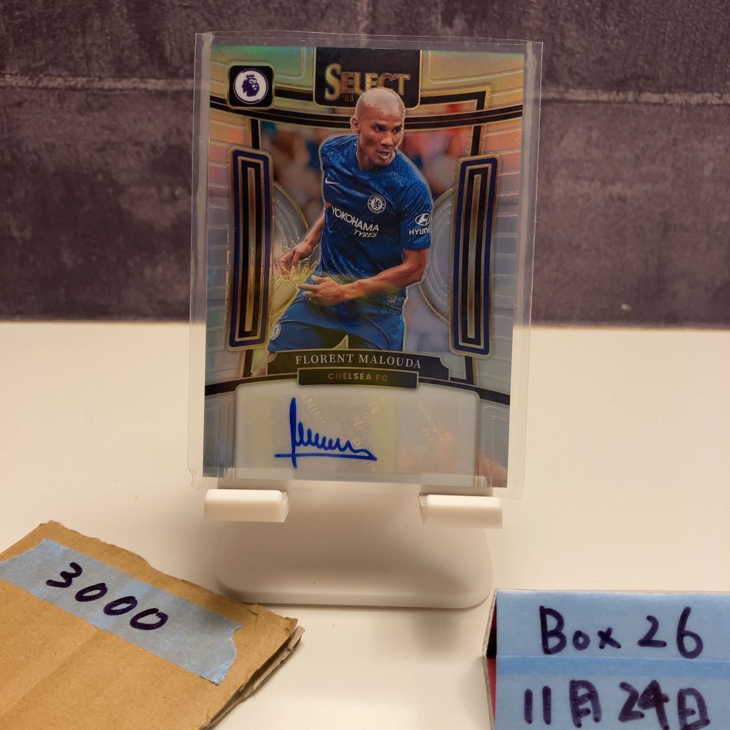 2023-24 Panini Select Premier League Florent Malouda 直筆サイン