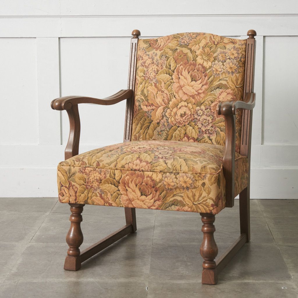 永田良介商店 一人掛け ソファ 肘掛け 椅子 オーク 木製 楢 応接