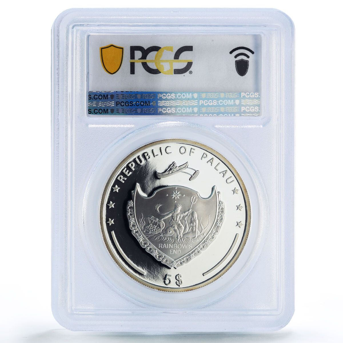 PCGS 限定2012枚 パラオ銀貨 my lovely bear 貨幣 5 Dollars (My