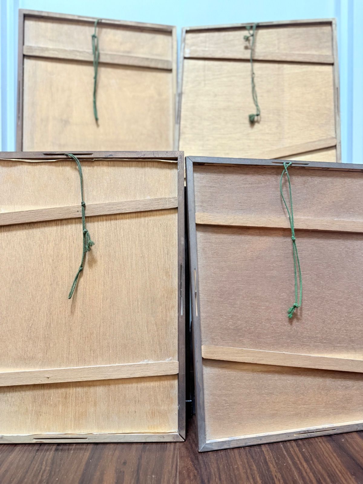 岡村吉右衛門型絵染作 春夏秋冬 額 4点セット - メルカリ