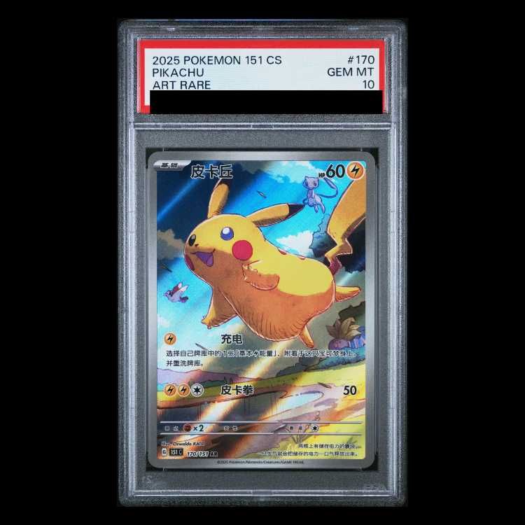 PSA10】 ピカチュウ 《中国語版》 (AR仕様) {170/151} [海外版] 1枚