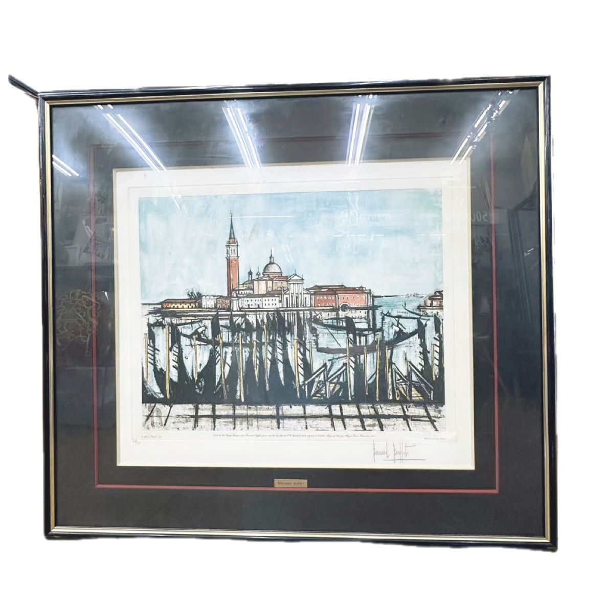 ○シミ・ヤケあり ベルナール・ビュッフェ 「ヴェニスのサンジョルジョ