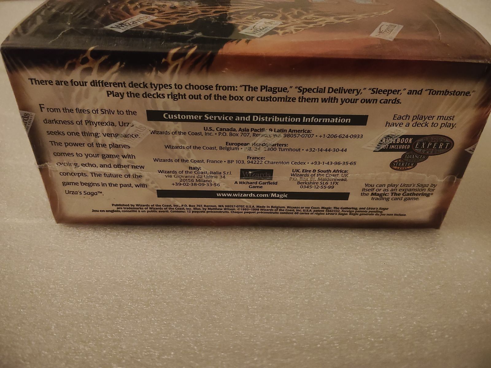 MTG】③ 英語版 未開封 ウルザズサーガ 構築済み テーマ デッキ セット