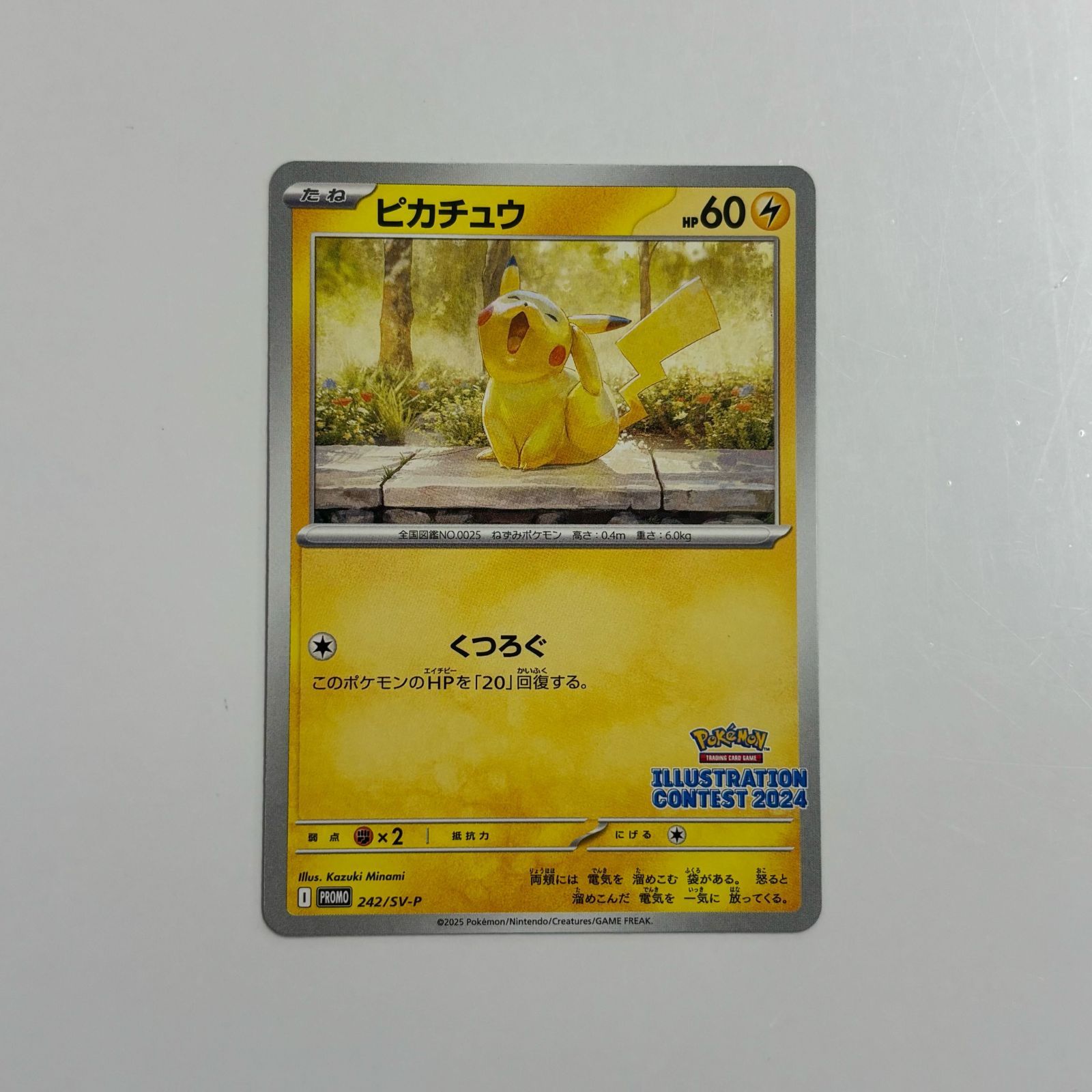 秋田】ピカチュウ PROMO 242/SV-P イラストレーションコンテスト2024