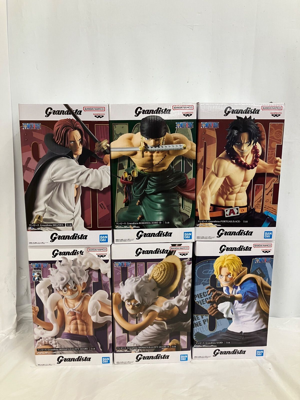 未開封 ONE PIECE ワンピース Grandista フィギュア 6種 LF2684 f099